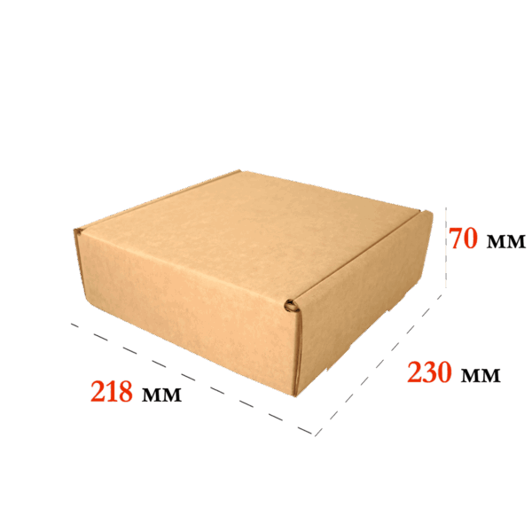 Коробка самосборная 218*230*70 В Бурый 0427